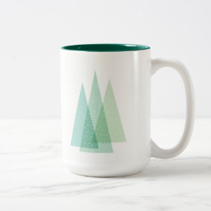Bicolor Taza imperecedera del día de fiesta del árbol de