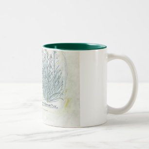 Bicolor taza - impresión botánica de dos tonos