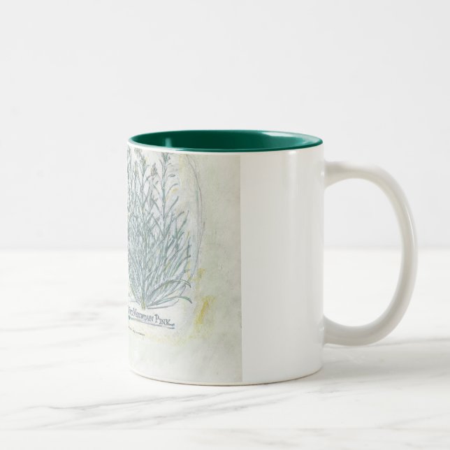 Bicolor taza - impresión botánica de dos tonos (Derecha)