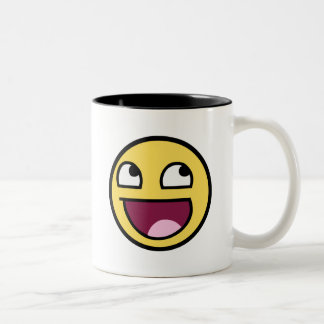 Bicolor Taza impresionante de la cara