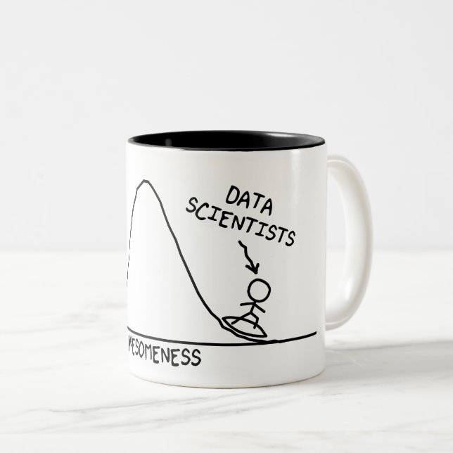 Bicolor Taza impresionante de los científicos de los datos (Anverso derecho)