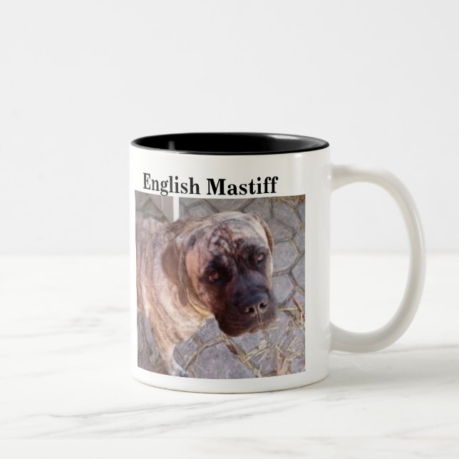 Bicolor Taza inglesa del mastín - modificada para (Derecha)