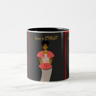 Bicolor Taza inspiradora del dos-tono