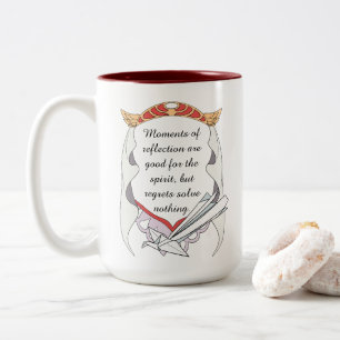 Bicolor Taza Inspiradora Reflexiona pero no te Arrepientas