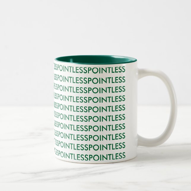 Bicolor Taza insustancial - "una plétora de insustancial " (Derecha)