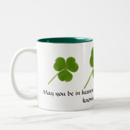 Bicolor Taza irlandesa de la bendición