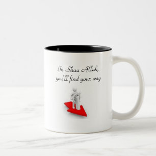 Bicolor Taza islámica para la motivación