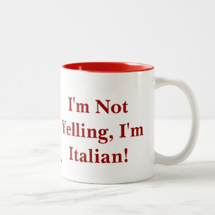 Bicolor Taza italiana divertida