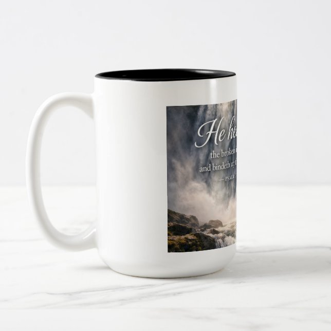 Bicolor Taza JOHN 3:16 (Izquierda)