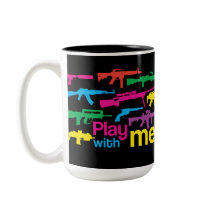 Taza '¡Juega conmigo!' - negro multicolor