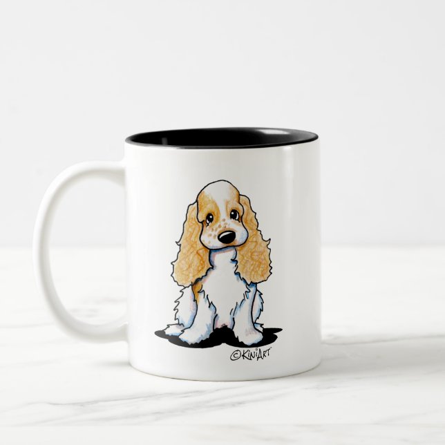Bicolor Taza KiniArt Cocker Spaniel (Izquierda)