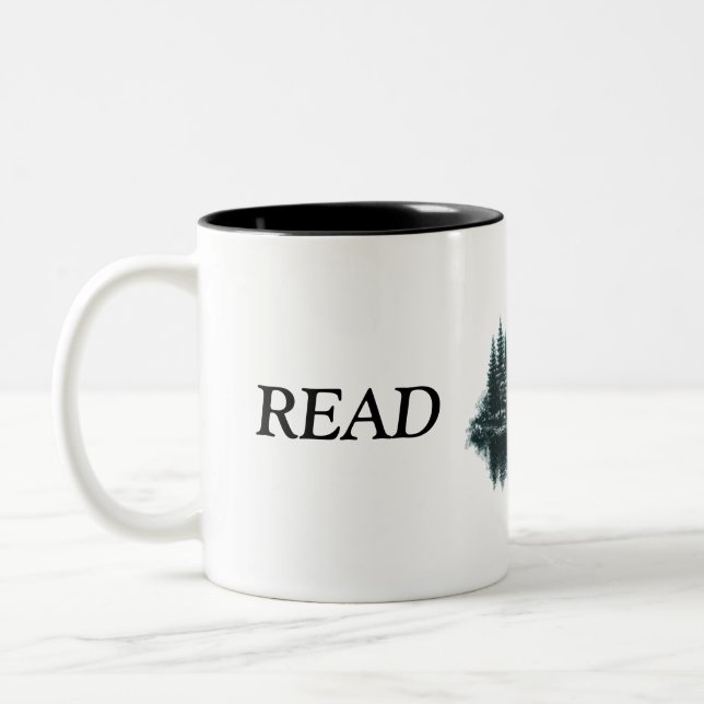 Bicolor Taza Leer para Escapar - Montañas (Izquierda)