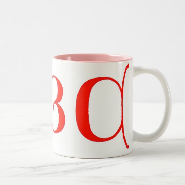 Bicolor Taza Letras ABC (Derecha)