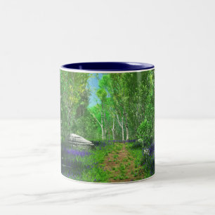 Bicolor Taza ligera del Bluebell