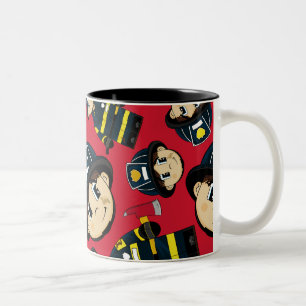 Bicolor Taza linda del bombero