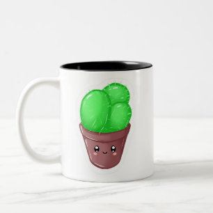 Bicolor Taza linda del cactus