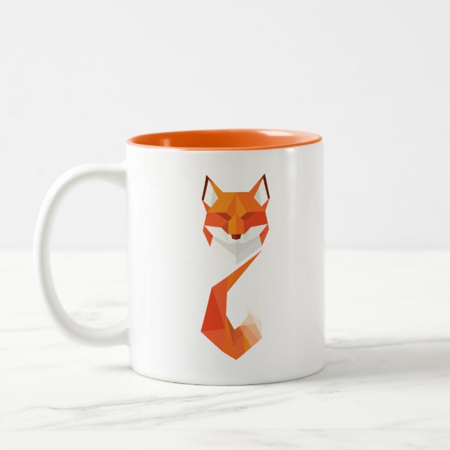 Bicolor Taza linda del Fox (Izquierda)
