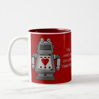Bicolor Taza locamente enamorada del robot