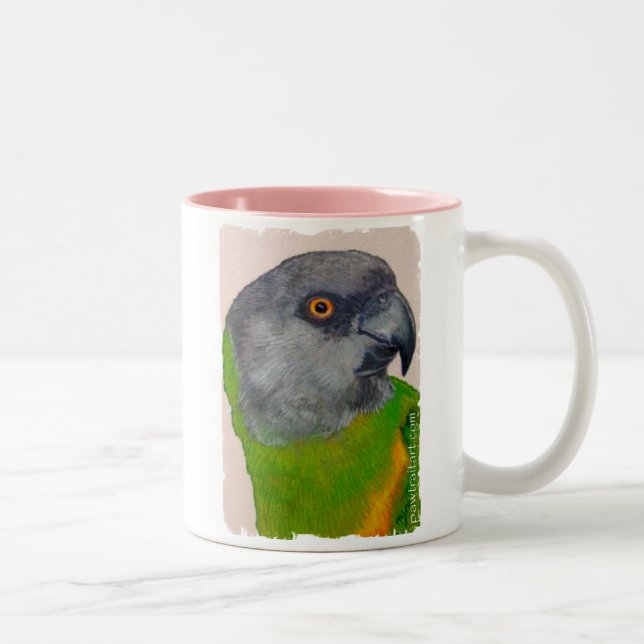 Bicolor Taza - loro de Senegal (Derecha)