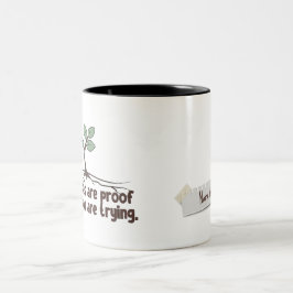 Bicolor Taza Los Errores de Nombre Personalizado Son Prueb
