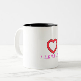 Bicolor taza love mon