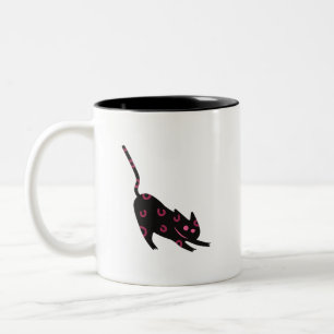 Bicolor Taza Lucky Panther Enérgica Gata Audaz