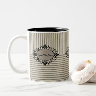 Bicolor Taza Mantén la Franja Guapa