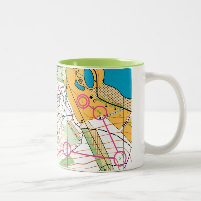 Bicolor Taza - mapa de Orienteering (Derecha)