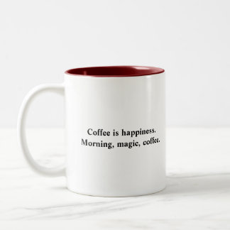 Bicolor Taza marrón de dos tonos con cita divertida: el ca
