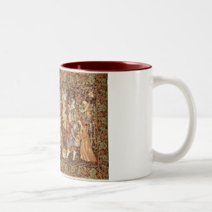 Bicolor Taza medieval de la tapicería