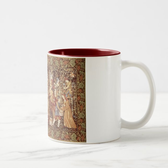 Bicolor Taza medieval de la tapicería (Derecha)