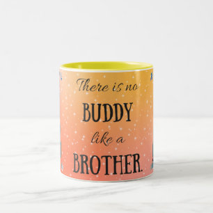 Bicolor Taza Mejor Hermano del Mundo con Mensaje de Amor S