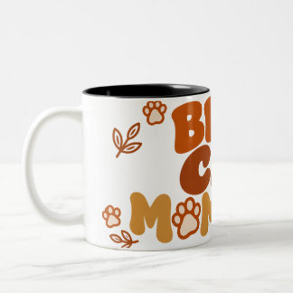 Bicolor Taza Mejor Mamá de Gatos del Mundo – Regalo para A