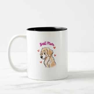 Bicolor Taza Mejor Mamá Perro del Mundo – Cachorro de Gold