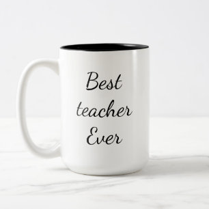 Bicolor Taza Mejor Profesor de Todos los Tiempos