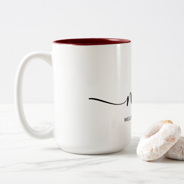 Bicolor Taza Melissa Hamilton (Con donut)