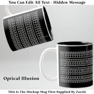 Bicolor Taza Mensaje Oculto Shu Duh Fuh Cup 135WB Taza Inu