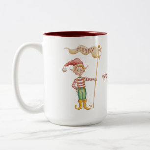 Bicolor Taza Merry Elf Cup of Cheer