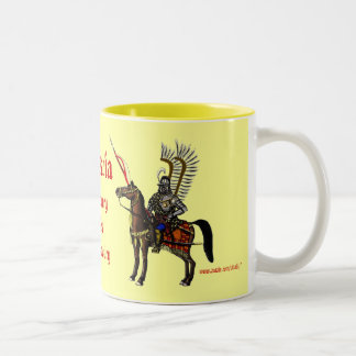 Bicolor Taza militar fresca del húsar polaco