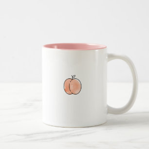Bicolor Taza mínima de la fruta rosada del melocotón