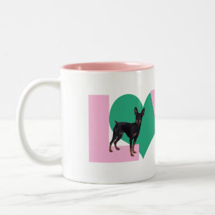 Bicolor Taza mínima del Pin del amor