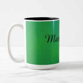 Bicolor Taza Minimalista de Café Verde | Vajilla Simple