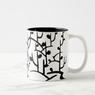 Bicolor Taza moderna de las ramas