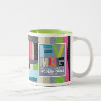 Bicolor Taza moderna del edredón de FVMQG