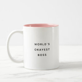Bicolor Taza moderna del jefe de coworking 'El mejor jefe