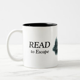 Bicolor Taza Montañas Leer para Escapar Café·Libros·Repeti