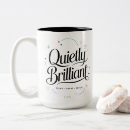 Bicolor Taza Motivacional Brillante y Silenciosa