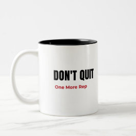 Bicolor Taza Motivacional de Gimnasio No te Rindas Un Rep 