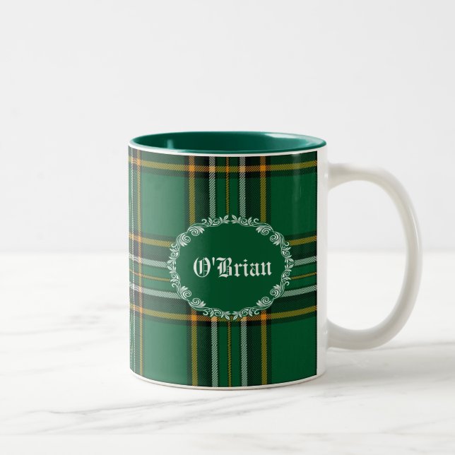 Bicolor Taza nacional irlandesa verde del personalizado de (Derecha)