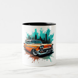 Bicolor Taza naranja Chevy Splash